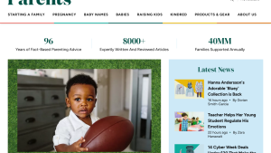 Parenting Website Design